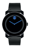 Shop Authentic Movado Bold TR90 Black Dial Black Leather Strap Watch For Men - 3600307 - Luxxuri