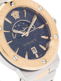  Shop Authentic Versace Greca Logo Moonphase Black Dial Two Tone Steel Strap Watch for Men - VE7G00223 - Luxxuri