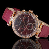  Shop Authentic Swarovski Era Journey Red Dial Red Leather Strap Watch for Women - 5416701 - Luxxuri