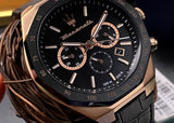  Shop Authentic Maserati Stile Black Matte Dial Black Leather Strap Watch For Men - R8871642001 - Luxxuri