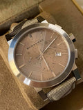  Shop Authentic Burberry The City Smoked Brown Dial Brown Leather Strap Watch for Men - BU9361 - Luxxuri