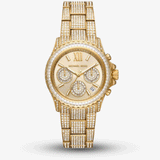  Shop Authentic Michael Kors Everest Chronograph Crystals Gold Dial Gold Steel Strap Watch For Women - MK7254 - Luxxuri