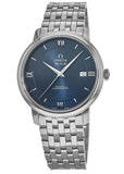  Shop Authentic Omega De Ville Prestige Co-Axial Orbis Blue Dial Silver Steel Strap Watch for Men - 424.10.40.20.03.001 - Luxxuri