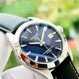 Shop Authentic Tissot Gentleman Powermatic 80 Silicium Blue Dial Black Leather Strap Watch For Men - T127.407.16.041.01 - Luxxuri