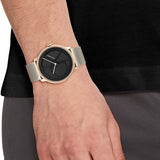  Shop Authentic Calvin Klein Minimal Black Dial Rose Gold Mesh Bracelet Watch for Men - K3M21621 - Luxxuri