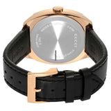  Shop Authentic Gucci GG2570 Quartz Black Dial Black Leather Strap Watch For Men - YA142309 - Luxxuri
