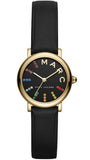  Shop Authentic Marc Jacobs Roxy Black Dial Black Leather Strap Watch for Women - MJ1592 - Luxxuri