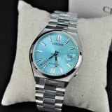  Shop Authentic Citizen Tsuyosa Automatic Turquoise Dial Silver Steel Strap Watch For Men - NJ0151-88M - Luxxuri