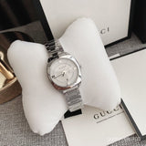  Shop Authentic Gucci GG2570 White Dial Silver Steel Strap Watch For Women - YA142502 - Luxxuri