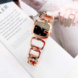  Shop Authentic Gucci G Gucci Diamonds Black Dial Rose Gold Steel Strap Watch For Women - YA125409 - Luxxuri