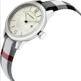  Shop Authentic Burberry Classic Stone Silver Dial Horseberry Black Leather Strap Watch for Women - BU10103 - Luxxuri