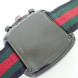  Shop Authentic Gucci Coupe Chronograph Quartz Black Two Tone NATO Strap Watch For Men - YA131202 - Luxxuri