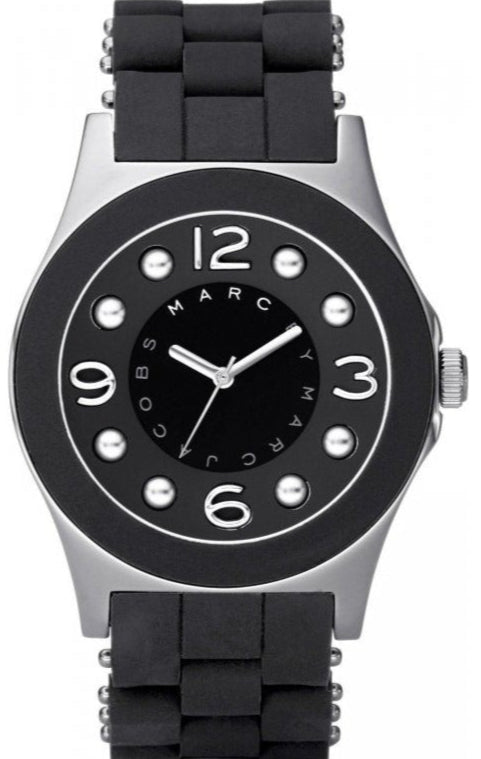  Shop Authentic Marc Jacobs Pelly Black Dial Black Silicone Strap Watch for Women - MBM2544 - Luxxuri