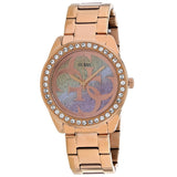  Shop Authentic Guess G Twist Diamonds Rose Gold Dial Rose Gold Steel Strap Watch For Women - W1201L3 - Luxxuri