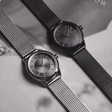  Shop Authentic Calvin Klein Minimal Black Dial Black Mesh Bracelet Watch for Women - K3M234B1 - Luxxuri