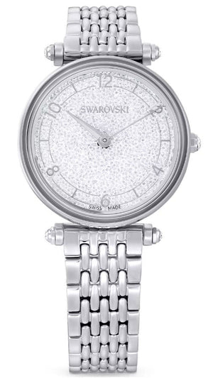  Shop Authentic Swarovski Crystalline Wonder Silver Dial Silver Steel Strap Watch for Women - 5656929 - Luxxuri