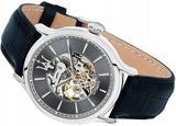  Shop Authentic Maserati Epoca Automatic Skeleton Dial Black Leather Strap Watch For Men - R8821118002 - Luxxuri