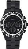  Shop Authentic Marc Jacobs Blade Chronograph Black Dial Black Steel Strap Watch for Women - MBM3083 - Luxxuri