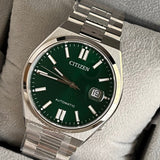  Shop Authentic Citizen Tsuyosa Automatic Green Dial Silver Steel Strap Watch For Men - NJ0150-81X - Luxxuri