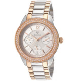  Shop Authentic Bulova Crystal Collection Silver Dial Two Tone Steel Strap Watch for Women - 98N100 - Luxxuri
