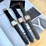  Shop Authentic Movado Heritage Mother of Pearl White Dial Black Leather Strap Watch For Women - 3650050 - Luxxuri