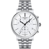  Shop Authentic Tissot Carson Premium White Dial Silver Steel Strap Watch For Men - T122.417.11.011.00 - Luxxuri