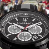  Shop Authentic Maserati Royale 44mm Black Dial Stainless Steel Fiber Strap Watch For Men - R8871637002 - Luxxuri