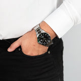  Shop Authentic Maserati SFIDA Chronograph Black Dial Silver Steel Strap Watch For Men - R8853140005 - Luxxuri