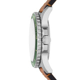  Shop Authentic Fossil Dillinger Luggage Chronograph Green Dial Brown Leather Strap Watch for Men - FS5734 - Luxxuri