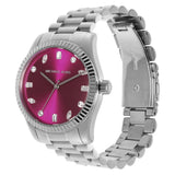  Shop Authentic Michael Kors Lexington Three-Hand Pink Dial Silver Steel Strap Watch For Women - MK7443 - Luxxuri