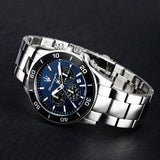  Shop Authentic Maserati Competizione Chronograph Blue Dial Silver Steel Strap Watch For Men - R8873600009 - Luxxuri