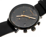 Shop Authentic Calvin Klein High Noon Black Dial Black Leather Strap Watch for Men - K8M274CB - Luxxuri