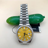  Shop Authentic Citizen Tsuyosa Automatic Yellow Dial Silver Steel Strap Watch for Men - NJ0150-81Z - Luxxuri