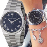  Shop Authentic Michael Kors Channing Midnight Blue Dial Silver Steel Strap Watch for Women - MK6113 - Luxxuri
