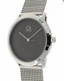  Shop Authentic Calvin Klein Minimalist Black Dial Silver Mesh Bracelet Watch for Men - K3M2112X - Luxxuri