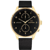  Shop Authentic Tommy Hilfiger Chase Quartz Black Dial Black Mesh Bracelet Watch for Men - 1791580 - Luxxuri