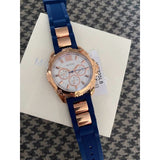  Shop Authentic Guess Interpid White & Rose Gold Dial Blue Silicone Strap Watch For Women - W0325L8 - Luxxuri