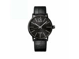  Shop Authentic Calvin Klein Black Dial Black Leather Strap Watch for Women - K7622401 - Luxxuri