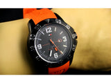  Shop Authentic Tommy Hilfiger Cole Black Dial Orange Rubber Strap Watch for Men - 1790985 - Luxxuri