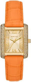  Shop Authentic Michael Kors Emery Three Hand Rose Gold Dial Orange Leather Strap Watch For Women - MK2983 - Luxxuri