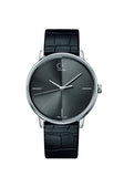  Shop Authentic Calvin Klein Accent Black Dial Black Leather Strap Watch for Men - K2Y2X1C3 - Luxxuri