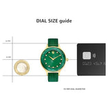  Shop Authentic Swarovski Octea Nova Crystals Green Dial Green Leather Strap Watch for Women - 5650005 - Luxxuri