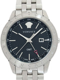  Shop Authentic Versace Univers Analog Black Dial Silver Steel Strap Watch for Men - VEBK00418 - Luxxuri