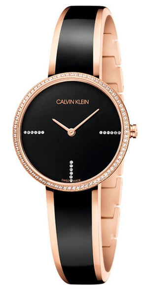  Shop Authentic Calvin Klein Seduce Black Dial Two Tone Steel Strap Watch for Women - K4E2NX1S - Luxxuri