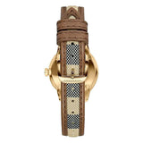  Shop Authentic Burberry The Classic Gold Dial Brown Leather Strap Watch for Women - BU10114 - Luxxuri