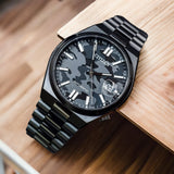  Shop Authentic Citizen Tsuyosa Automatic Camouflage Black Dial Black Steel Strap Watch For Men - NJ0155-87E - Luxxuri