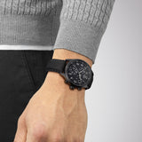  Shop Authentic Tissot Chrono XL Vintage Black Dial Black Leather Strap Watch For Men - T116.617.36.052.00 - Luxxuri