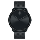  Shop Authentic Movado Bold Black Dial Black Mesh Bracelet Watch For Men - 3600261 - Luxxuri