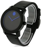  Shop Authentic Movado Bold TR90 Black Dial Black Leather Strap Watch For Men - 3600307 - Luxxuri