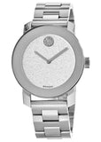  Shop Authentic Movado Bold Crystal Dot Silver Dial Silver Steel Strap Watch For Women - 3600334 - Luxxuri